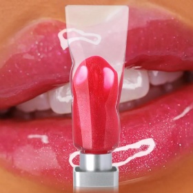 glitter vegan lip gloss tube